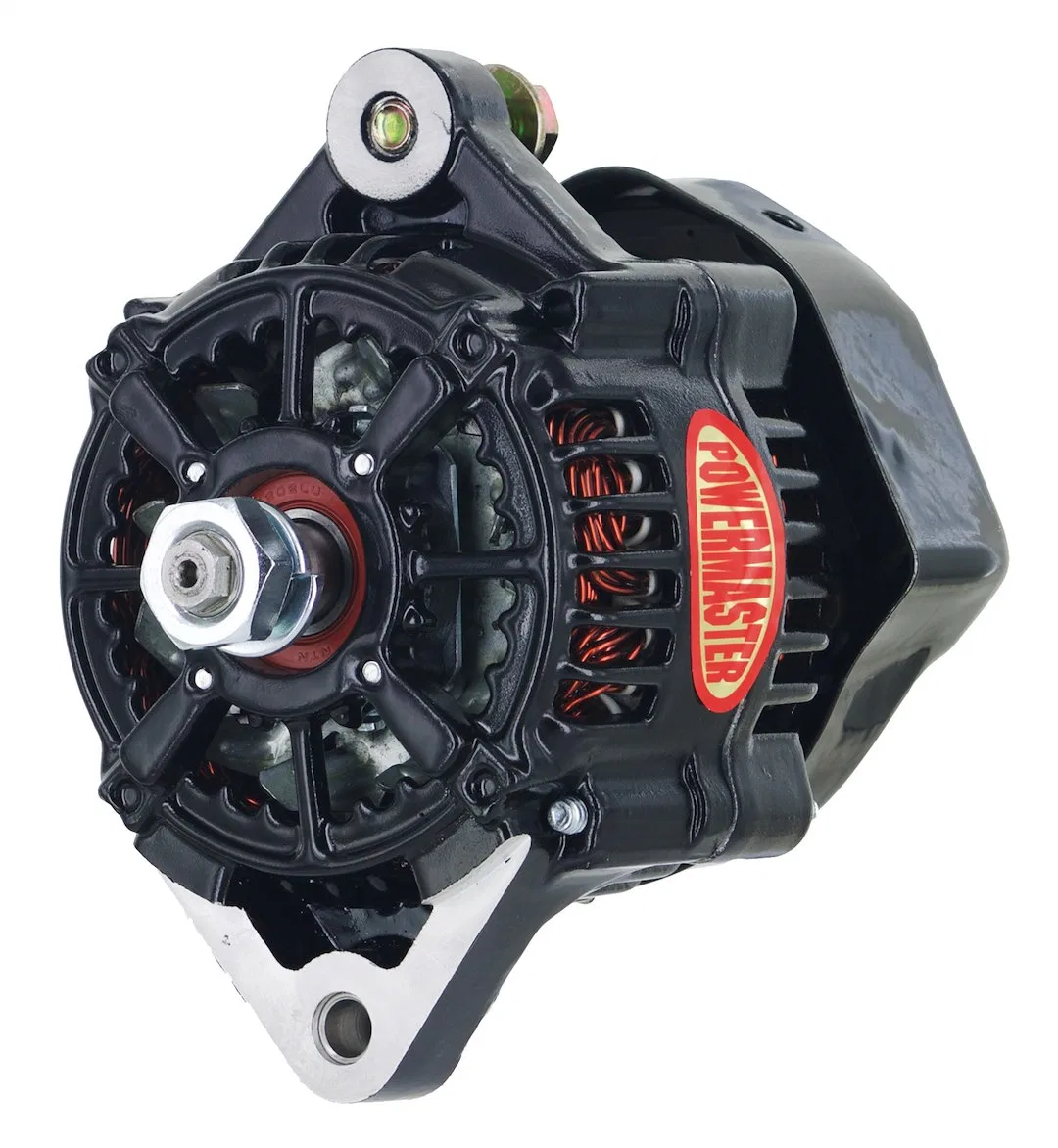 8163 – POWERMASTER Alternator/ Generator, Denso Style 100 Millimeter Alternator 12 Volt 75 Amp One Wire Black